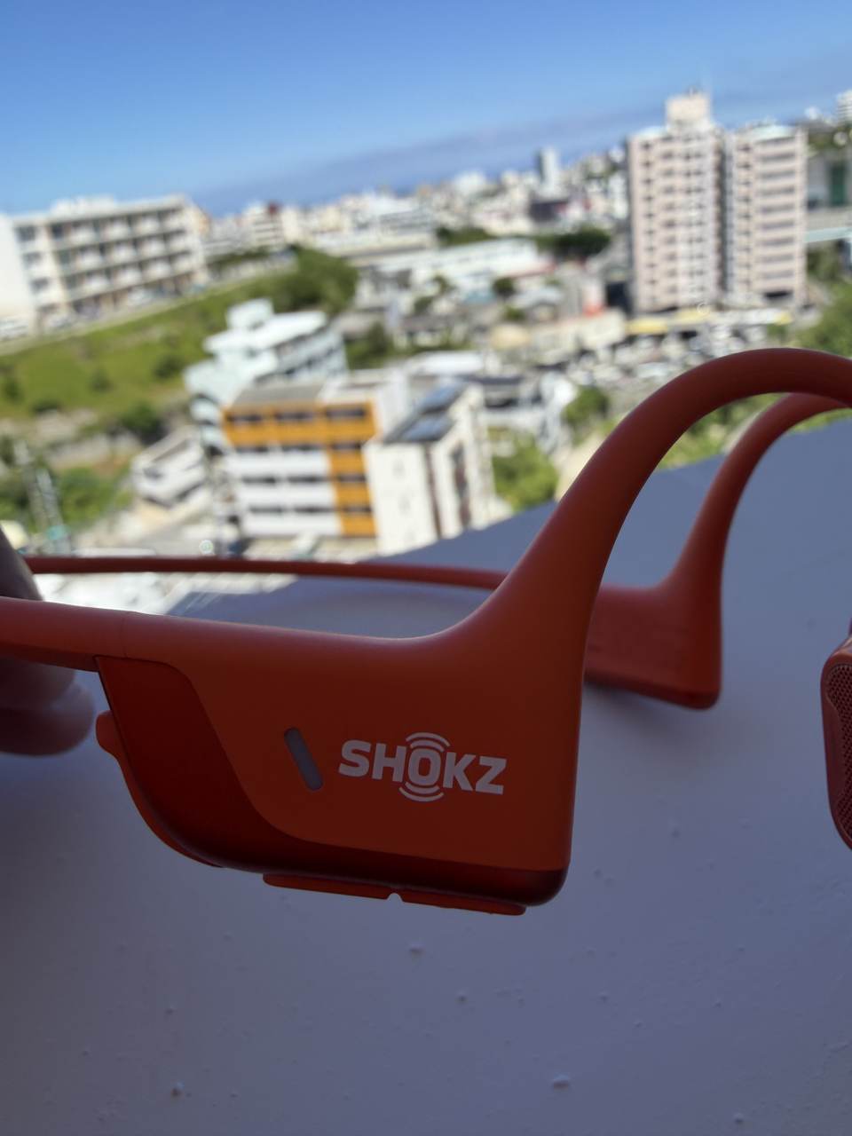 1年使用後のSHOKZロゴ部分のアップ。かすれなし